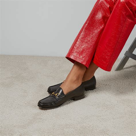 the real real womens gucci loafers|Gucci women's loafer with horsebit.